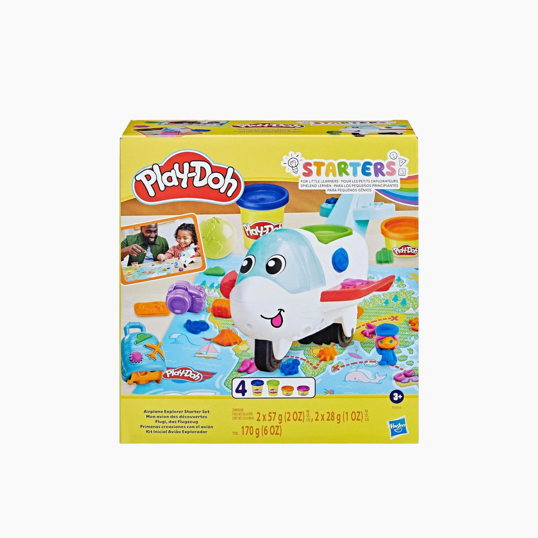 Play-Doh Airplane Explorer set with rolling aeroplane and world map playmat