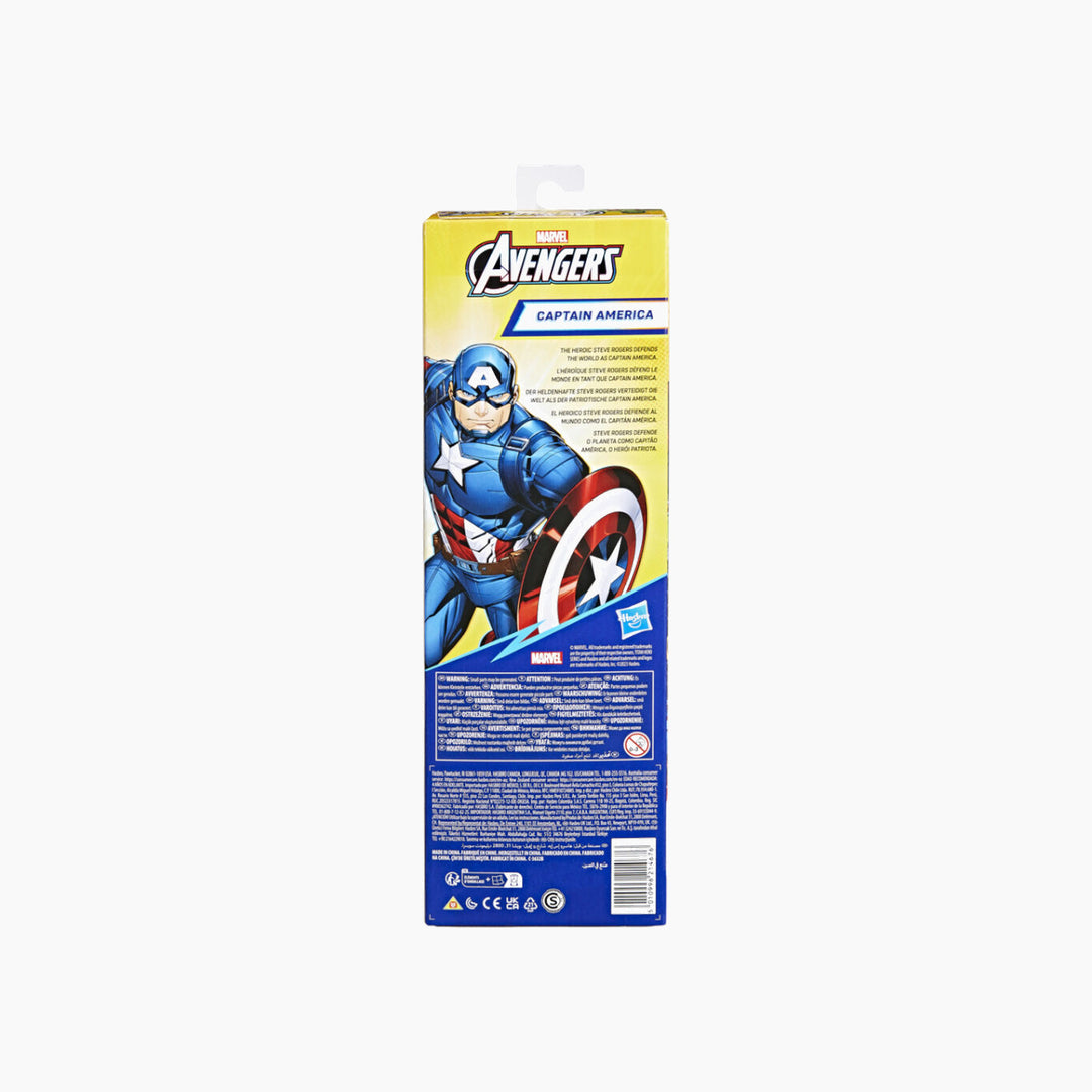 Hasbro Captain America action figure with multiple points of articulation