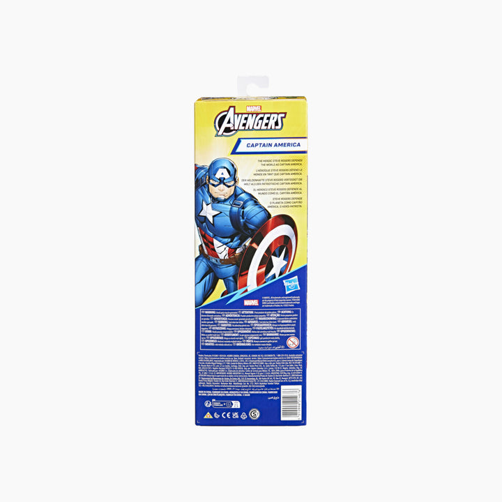 Hasbro Captain America action figure with multiple points of articulation