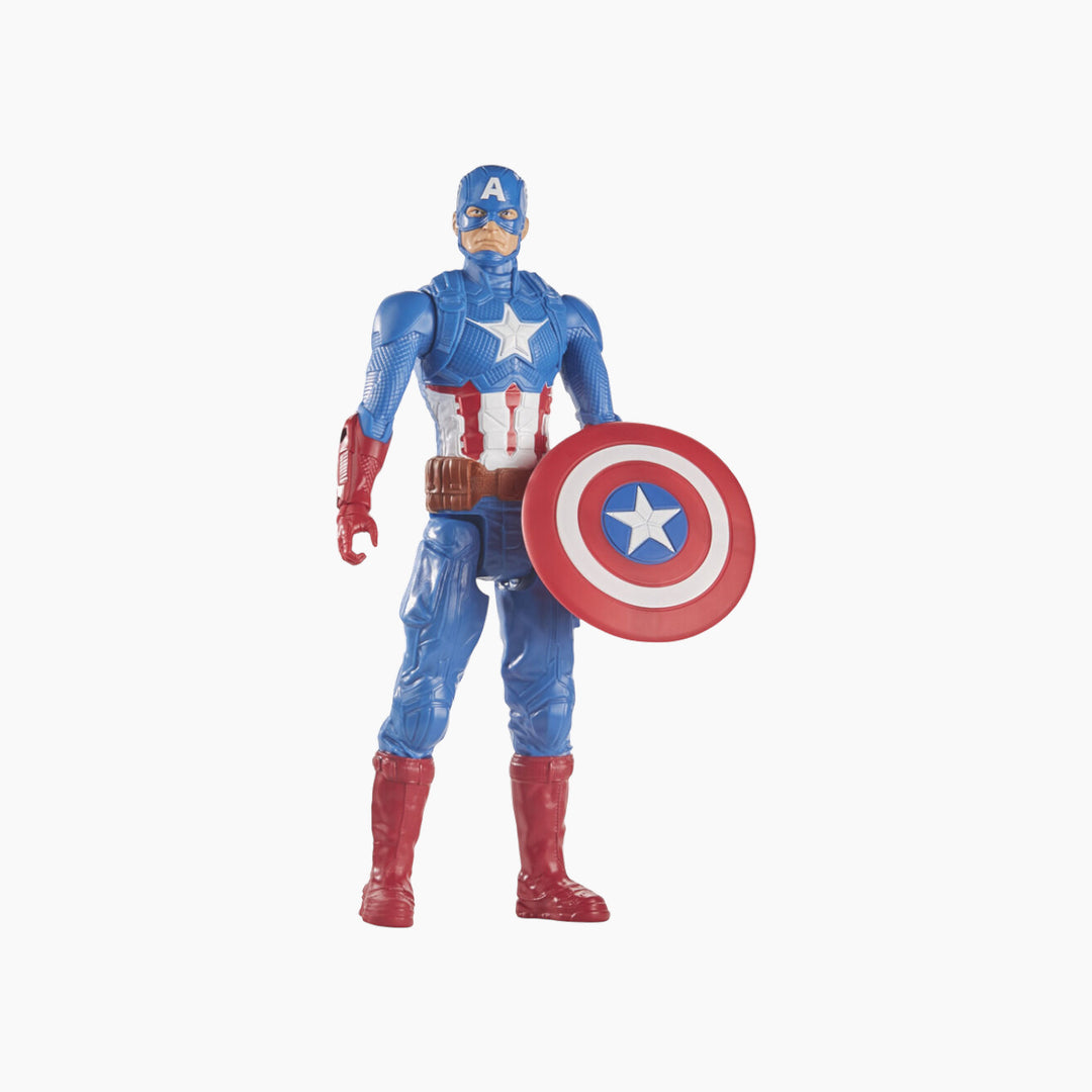 Hasbro Captain America action figure with multiple points of articulation