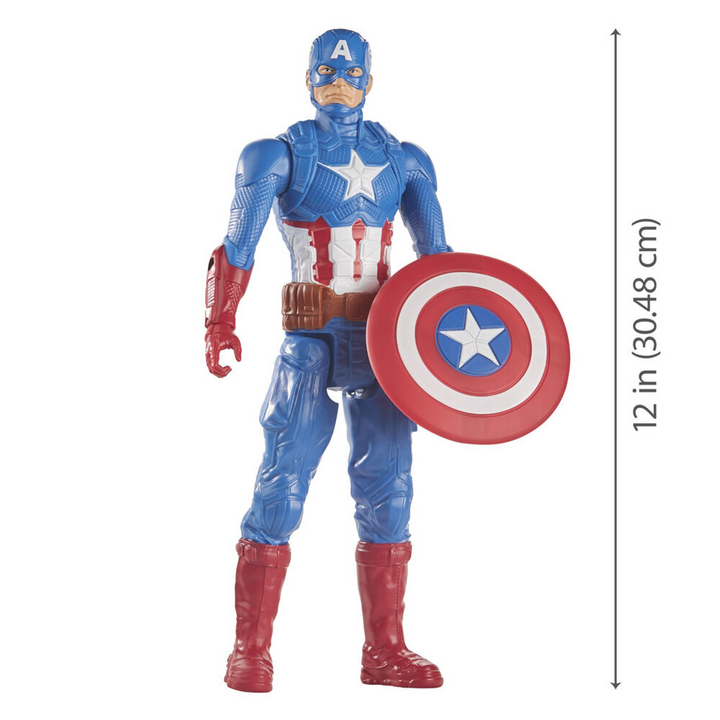 Hasbro Captain America action figure with multiple points of articulation