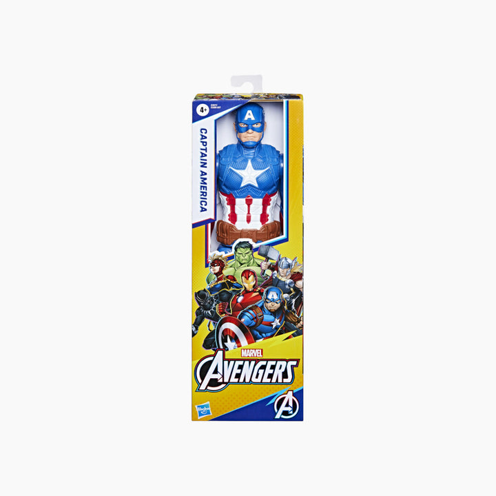 Hasbro Captain America action figure with multiple points of articulation