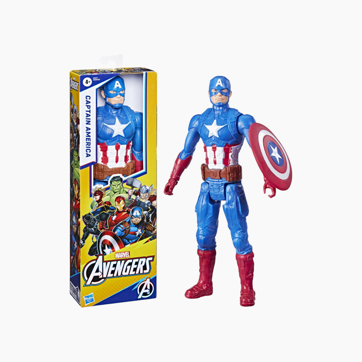 Hasbro Captain America action figure with multiple points of articulation
