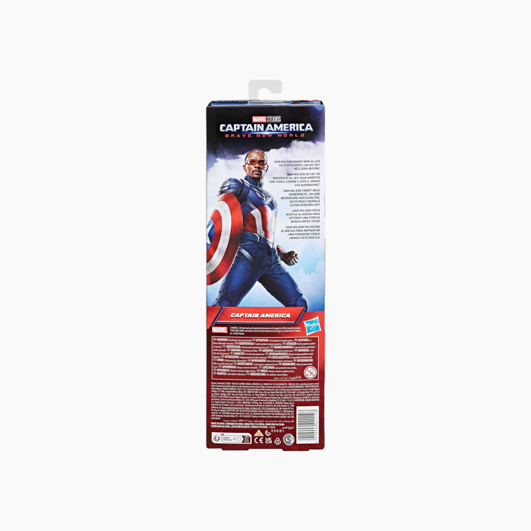 Hasbro Captain America 12-inch Titan Hero Series action figure with shield