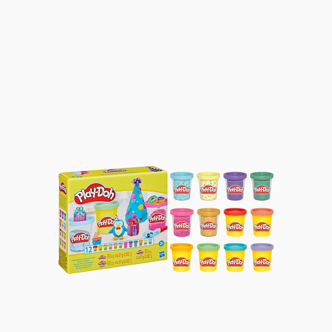 Hasbro Play-Doh Celebration Compound Assorted 12-Pack modeling compounds