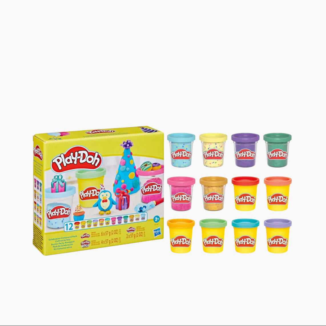 Hasbro Play-Doh Celebration Compound Assorted 12-Pack modeling compounds
