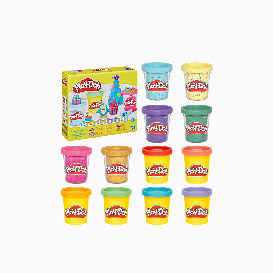 Hasbro Play-Doh Celebration Compound Assorted 12-Pack modeling compounds