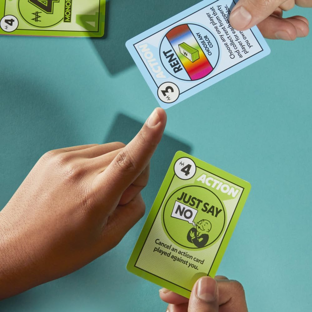 Hasbro Monopoly Deal card game for ages 8 and up