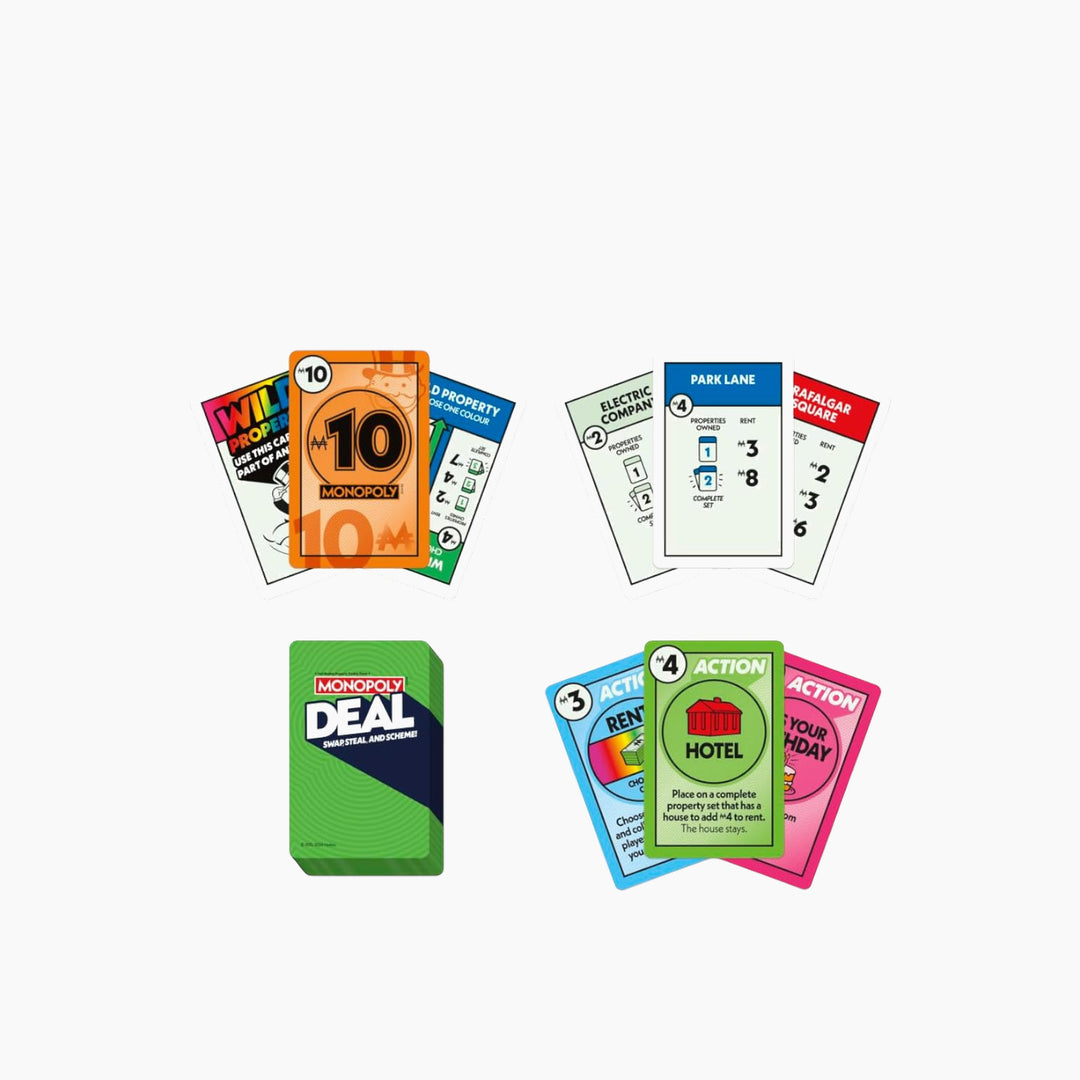 Hasbro Monopoly Deal card game for ages 8 and up