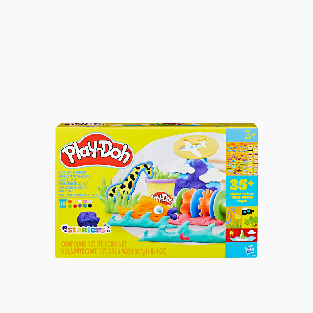 Play-Doh Land Air And Sea Set with 39 accessories and 10 cans of compound