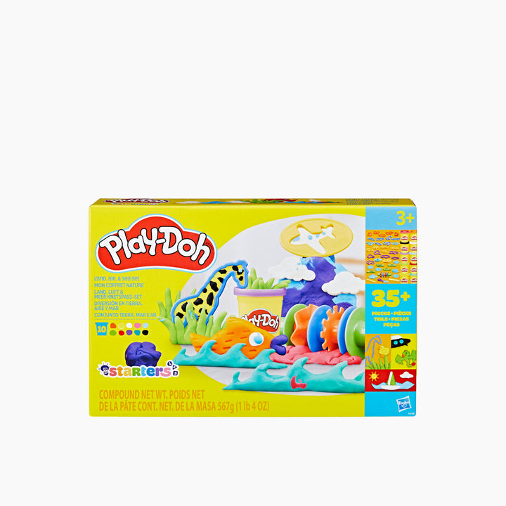 Play-Doh Land Air And Sea Set with 39 accessories and 10 cans of compound
