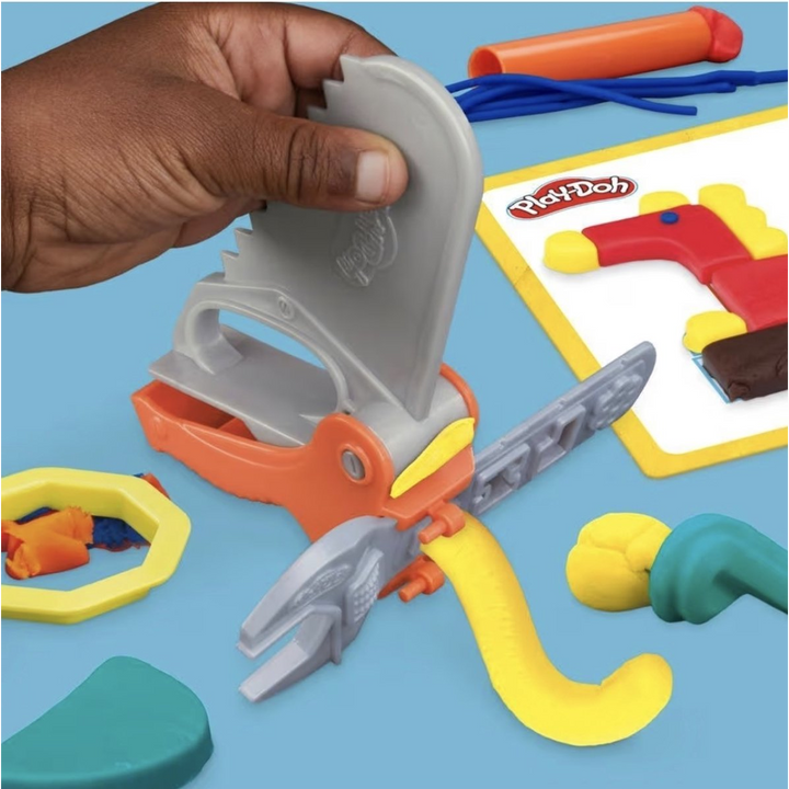 Hasbro Play-Doh Build &amp; Shape Playset with 20 tools and 8 cans