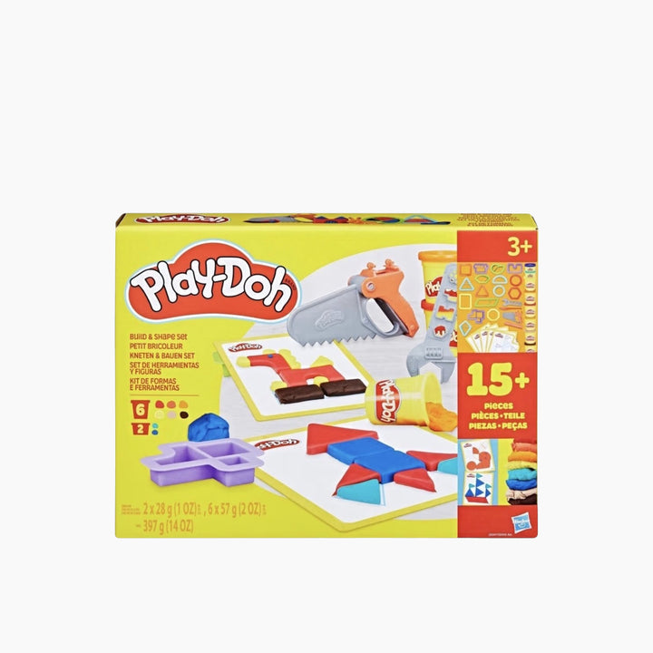 Hasbro Play-Doh Build &amp; Shape Playset with 20 tools and 8 cans
