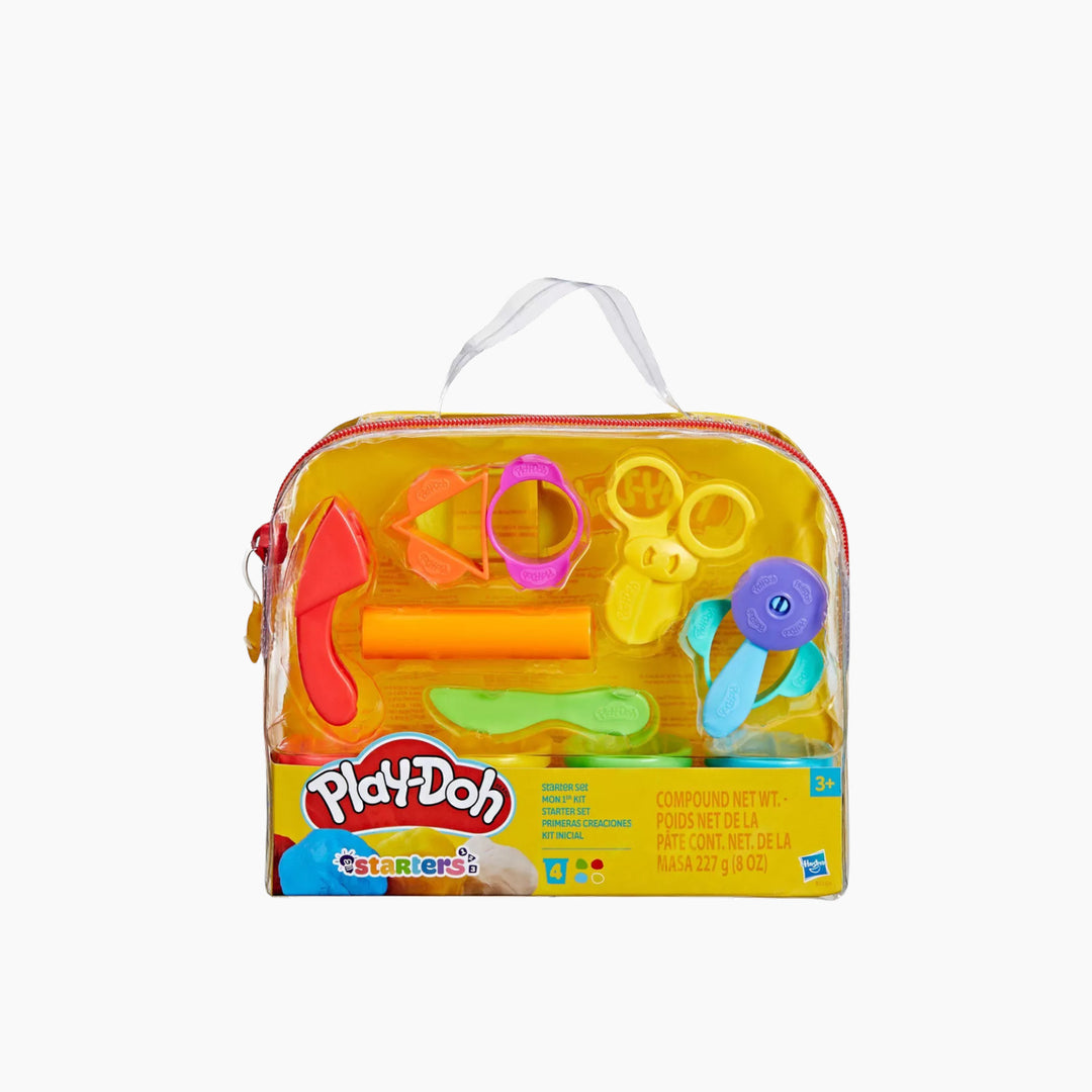 Hasbro Play-Doh Starter Set with 4 cans and 9 tools