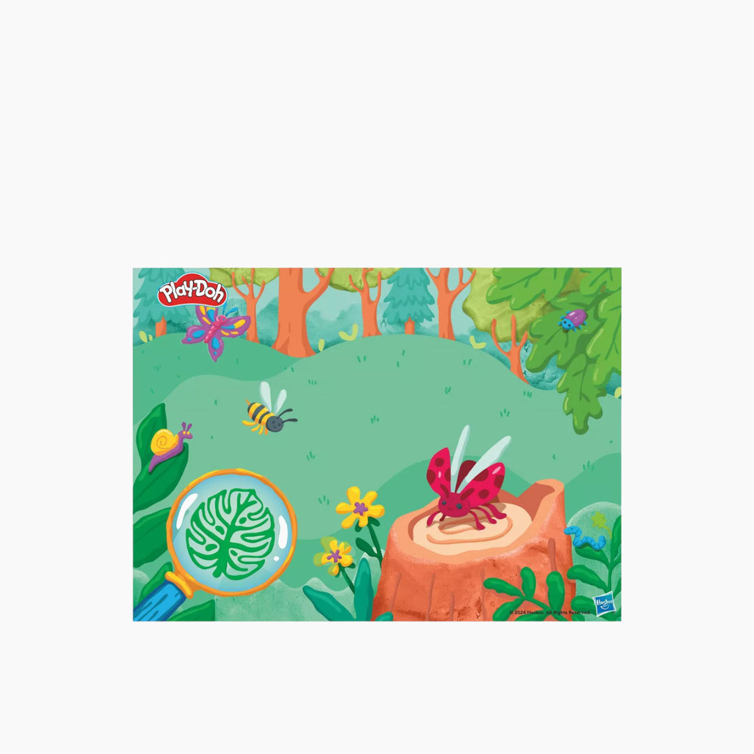 Play-Doh Light &amp; Look Microscope Playset with science tools and 5 colors