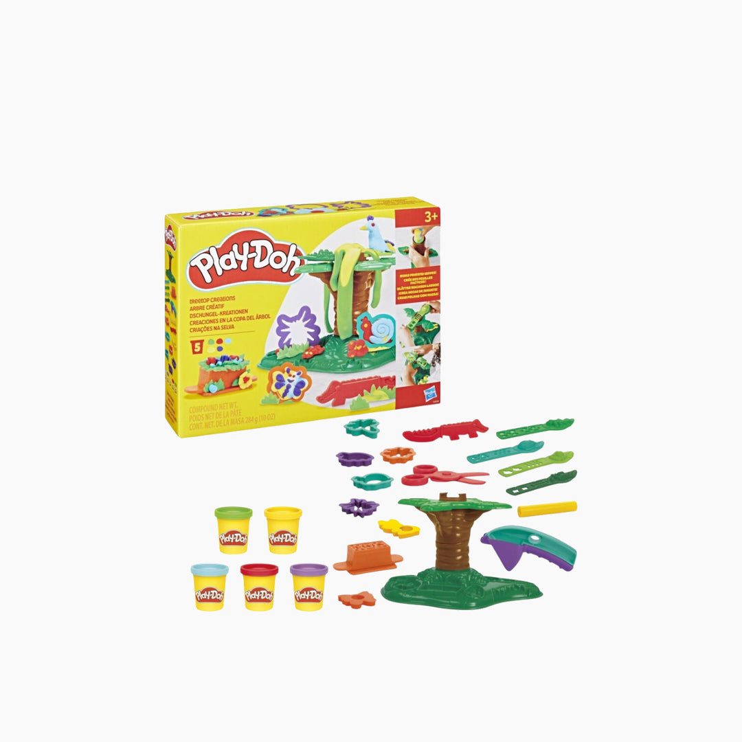 Hasbro Play-Doh Treetop Creations Playset with interactive tree structure