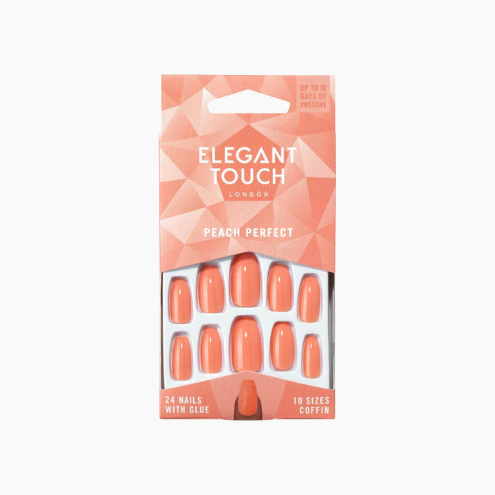 Elegant Touch Peach Perfect Nails - HUNA