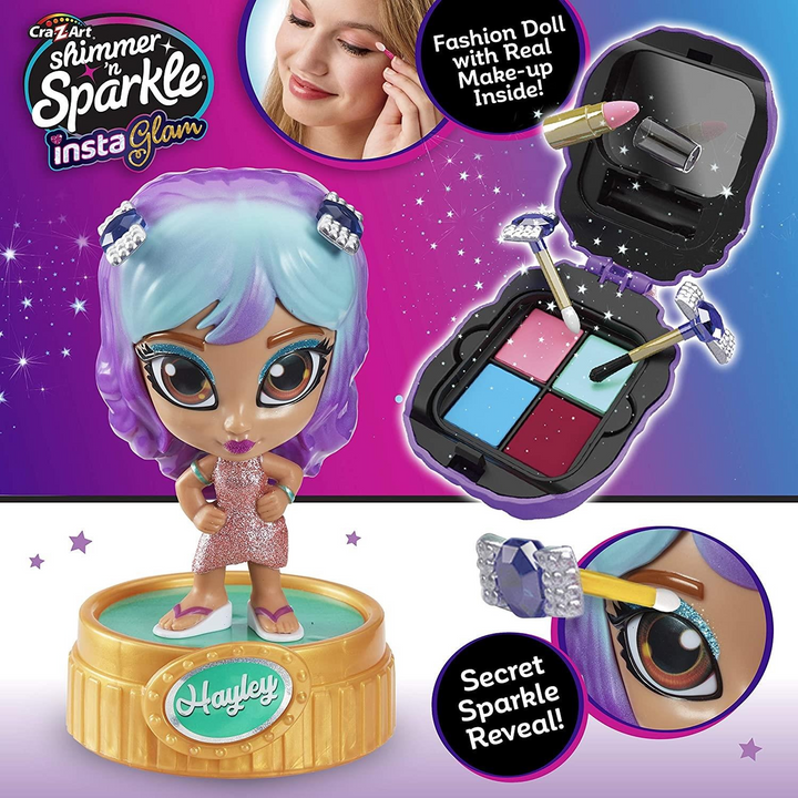 Cra-Z-Art Instaglam Hayley doll with makeup accessories