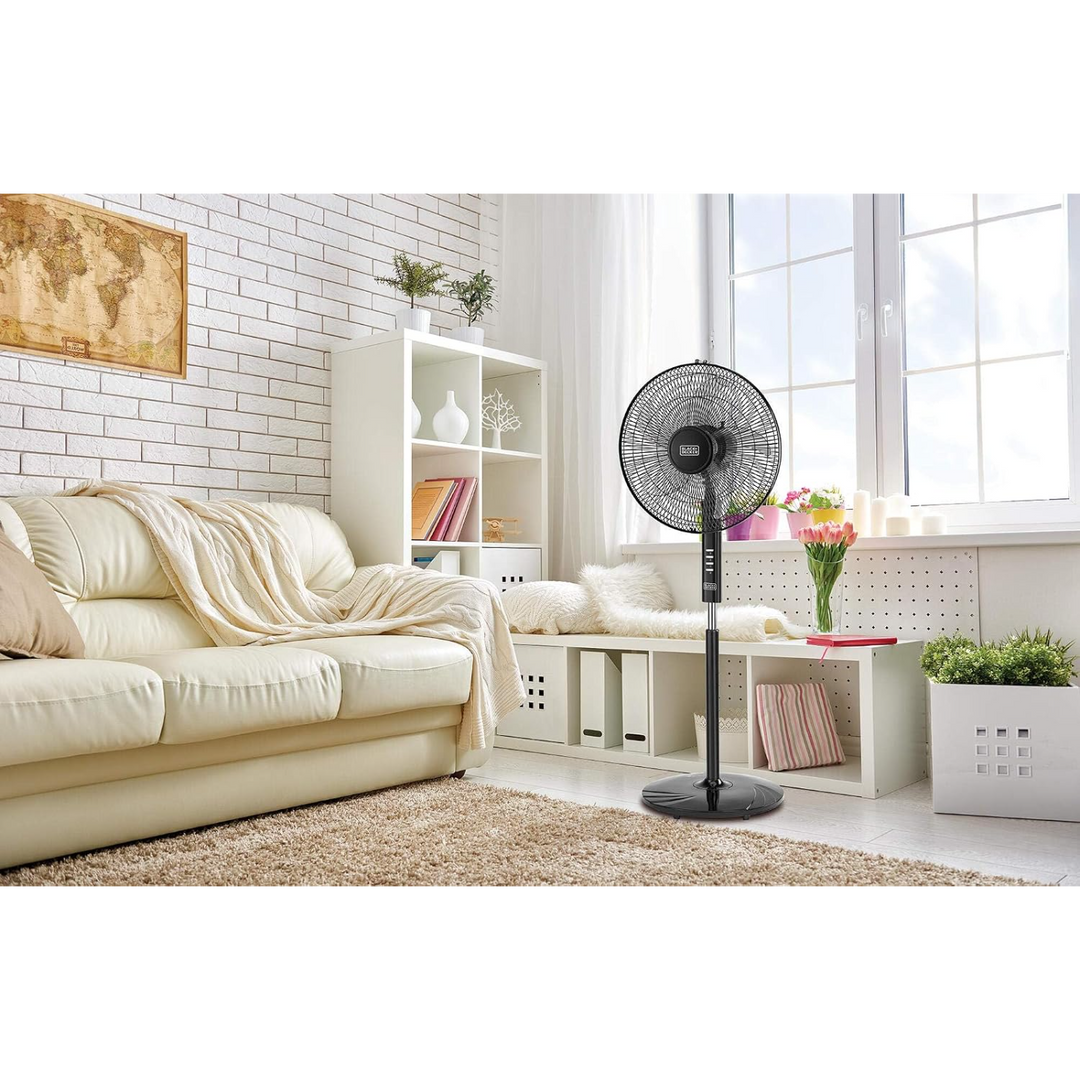 Black &amp; Decker 16-inch black stand fan