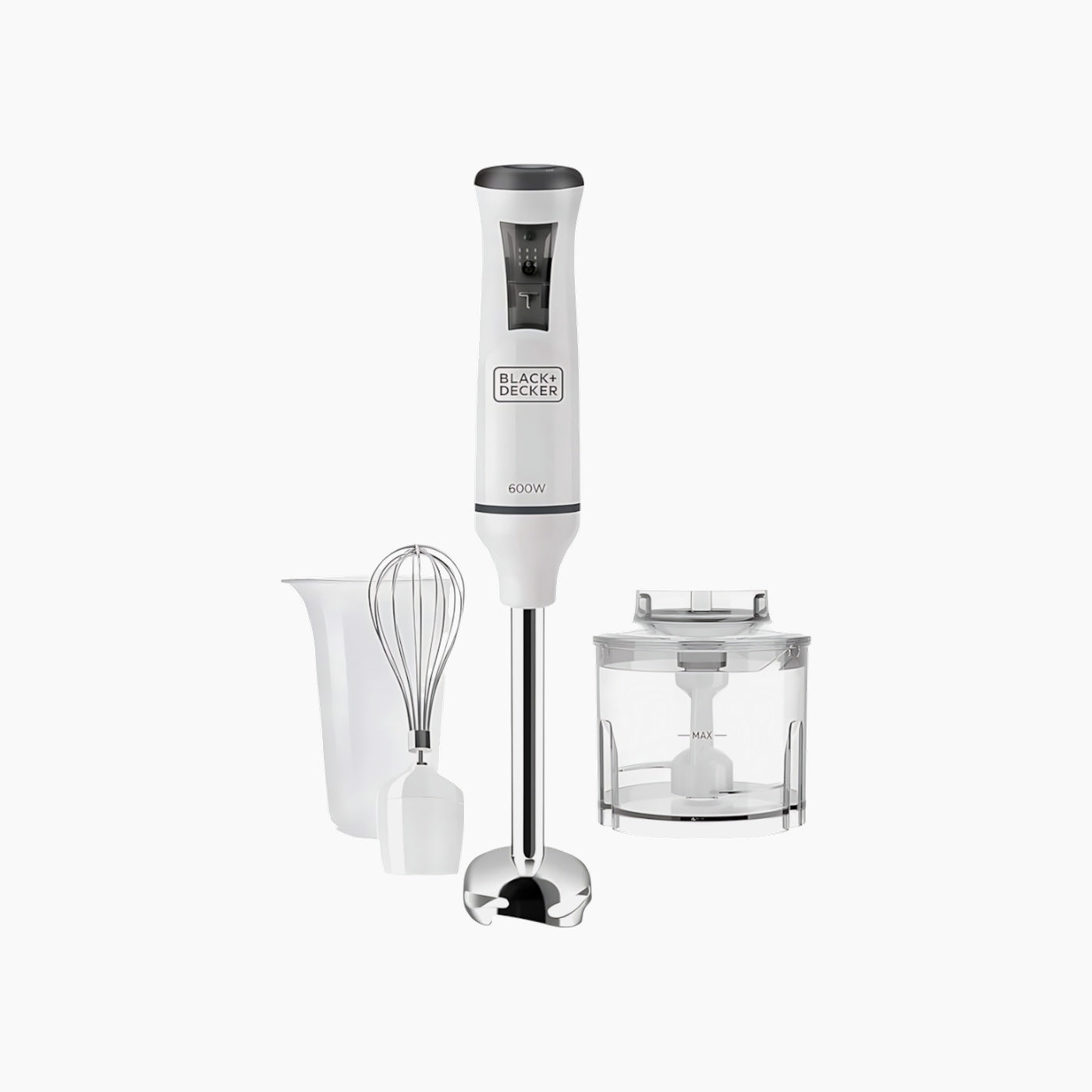 Black + Decker 400W Stick Blender w Chopper and Whisk