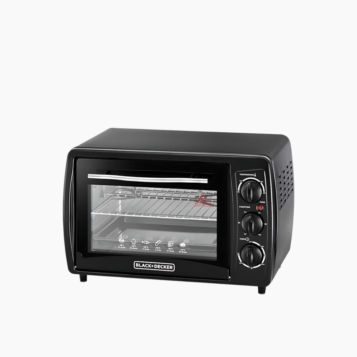 Black + Decker 19L Double Glass Toaster Oven with Rotisserie