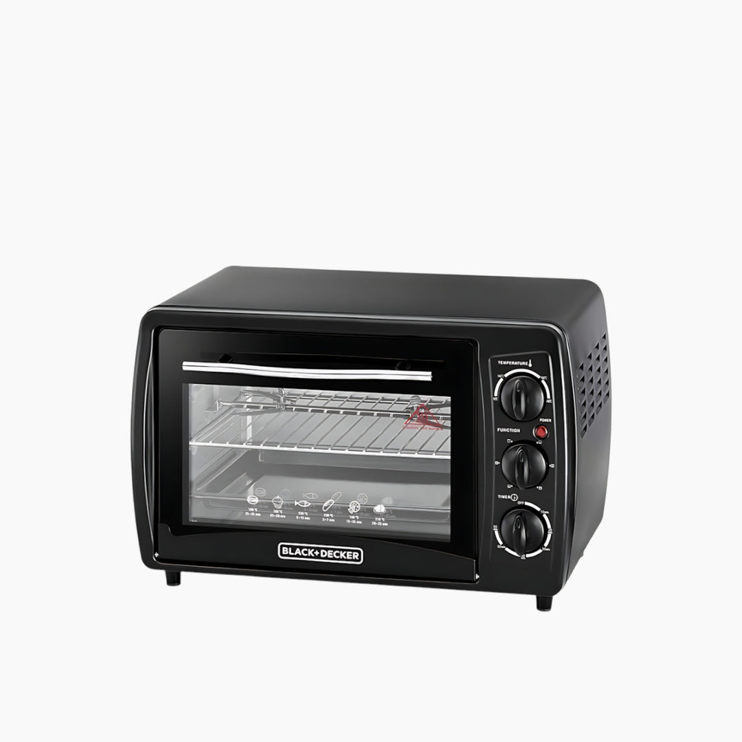 Black &amp; Decker Double Glass Toaster Oven with Rotisserie 19L
