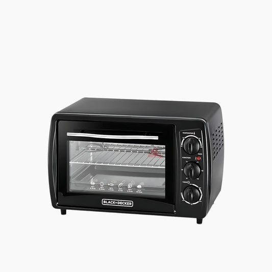 Black + Decker 19L Double Glass Toaster Oven with Rotisserie