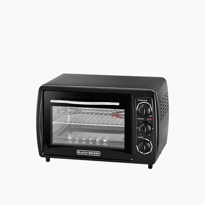Black &amp; Decker Double Glass Toaster Oven with Rotisserie 19L