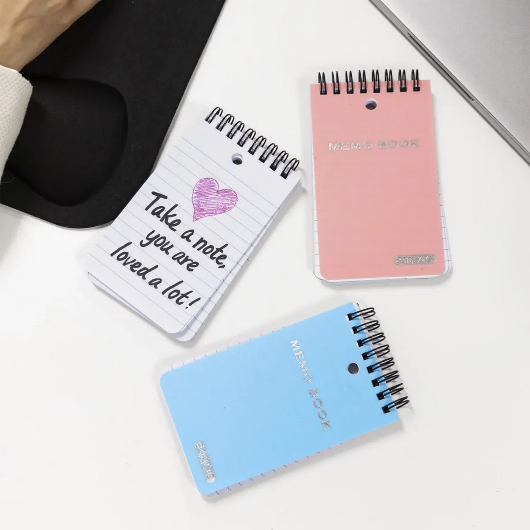 Bazic 100-Count Top-Bound Poly Spiral Memo Books 3" x 5"