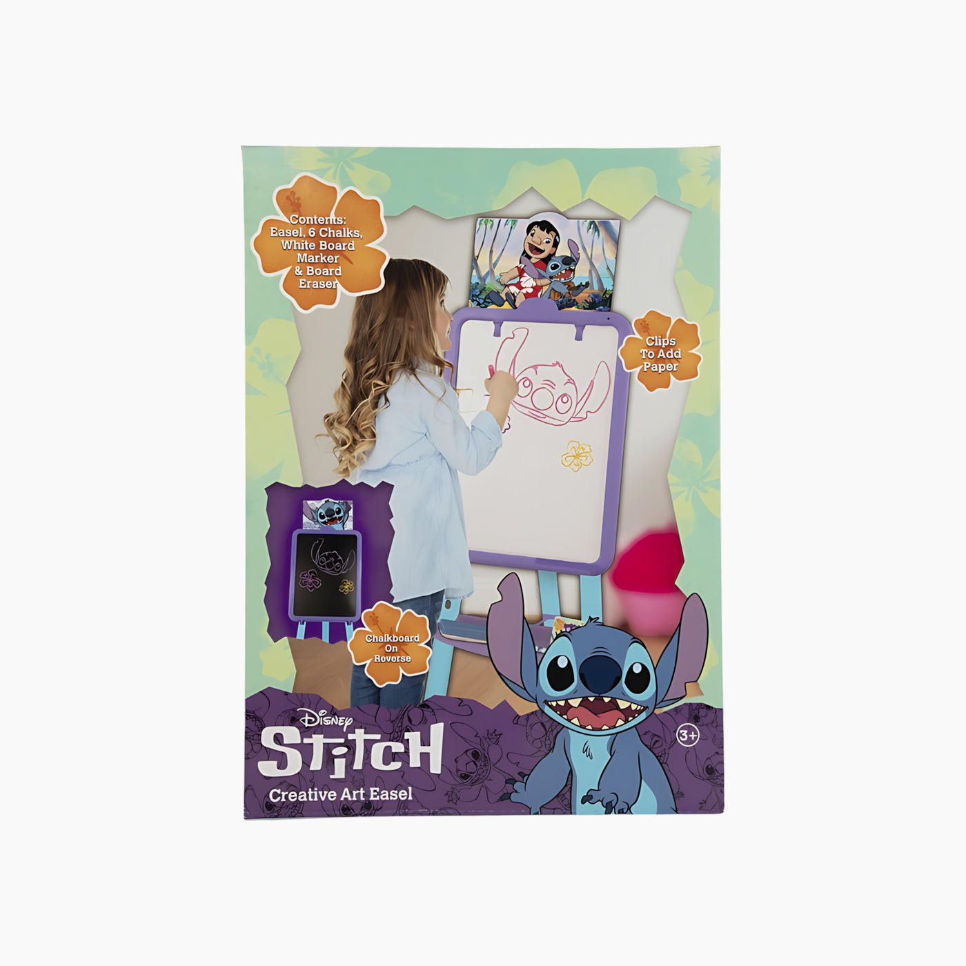 Sambro Stitch floor standing easel with chalkboard and marker surfaces