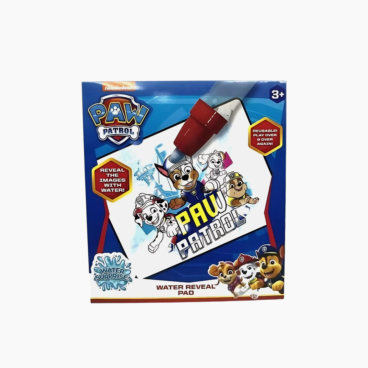 PAW Patrol magic water pen colouring book with reusable pages