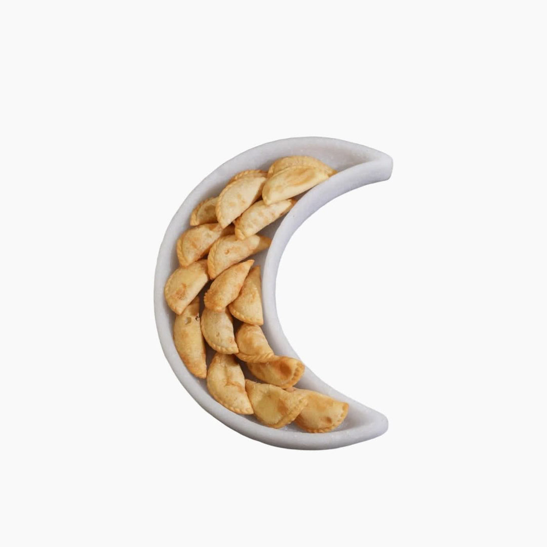 Stone And White Moon Plate - HUNA