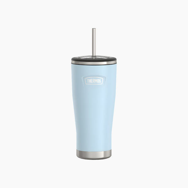 Stainless Steel Vacuum Insulated Tumbler With Stainless Steel Straw 710 mL