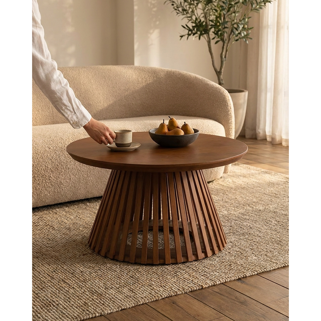 Torre Coffee Table Wooden Walnut 1