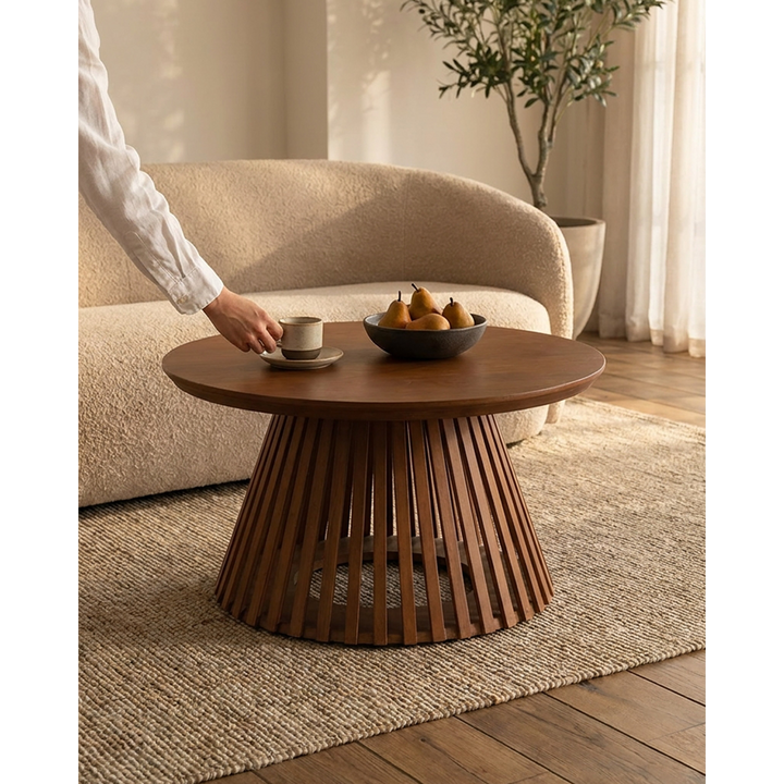 Torre Coffee Table Wooden Walnut 1