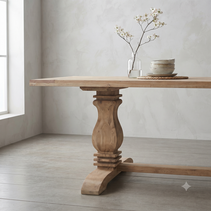 Inart Natural Wood Dining Table