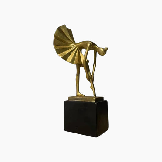 Resin Bowing Ballet Dancer Figurine