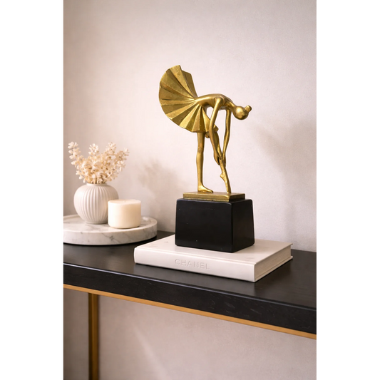 Resin Bowing Ballet Dancer Figurine