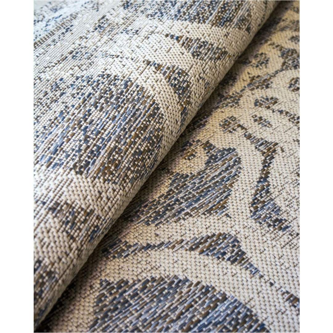 Spazio Home Classic Blue Medallion Rug - HUNA