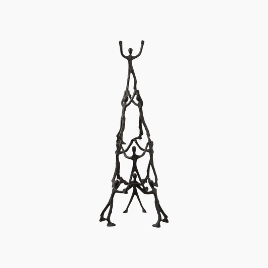 Deco Crush 9 people pyramid sculptue