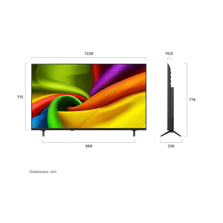 LG 55 inch NANO 4K UHD AI NU84 Smart TV 2026