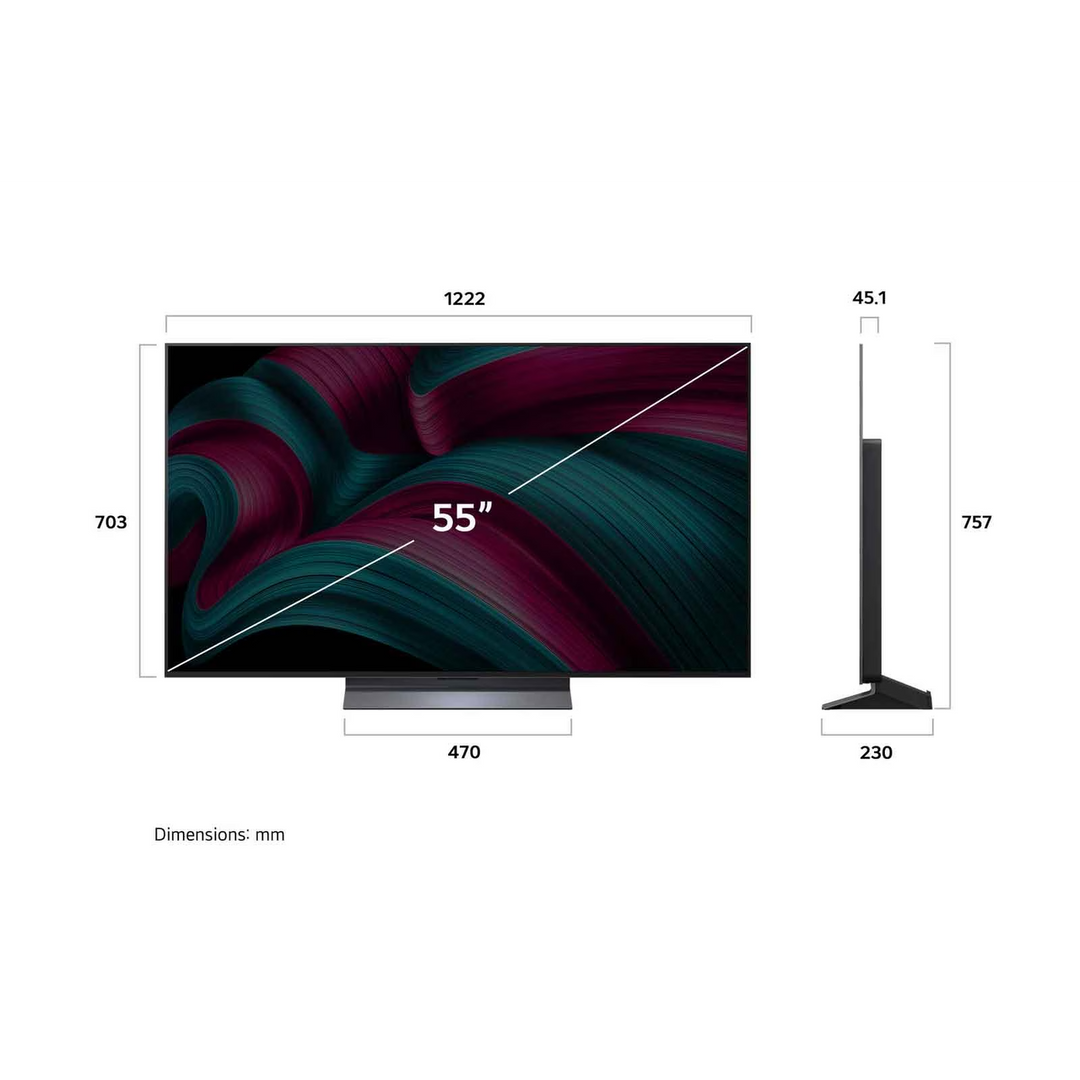 LG 55 inch OLED evo AI C5 4K 144Hz Smart TV AI Magic