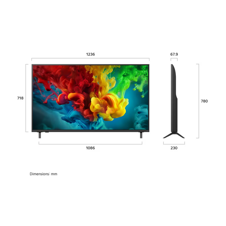 LG  55 inch QNED evo AI Mini LED 4K Smart TV 2026