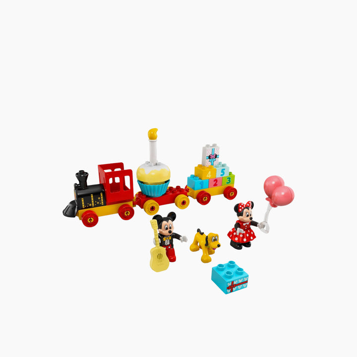 Lego Mickey &amp; Minnie Birthday Train construction set with number bricks