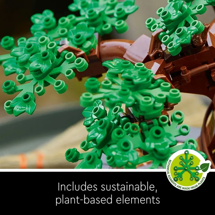 Lego Bonsai Tree construction set with pot and stand