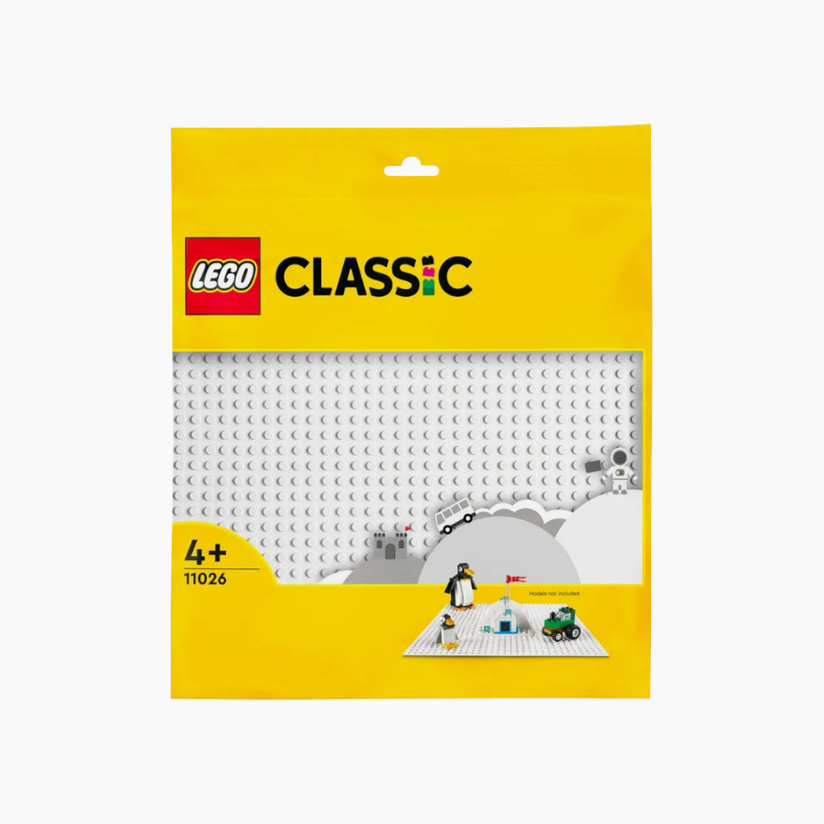 Lego white baseplate with 1,024 studs