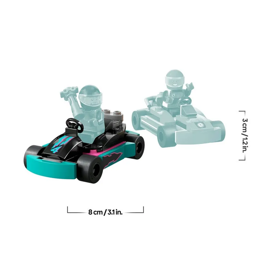 Lego Go-Karts and Race Drivers set with two go-karts and minifigures