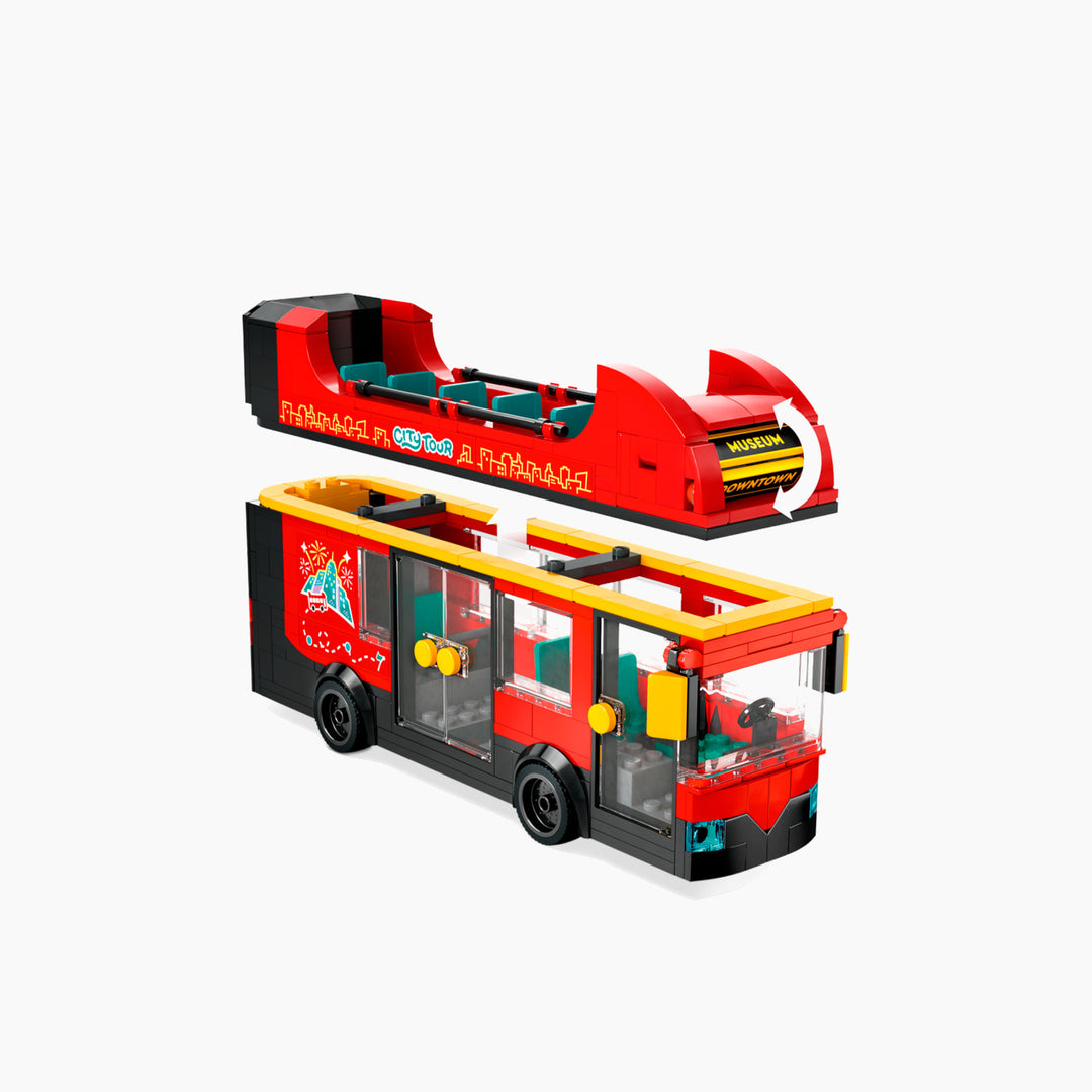 Lego Red Double Decker Sightseeing Bus