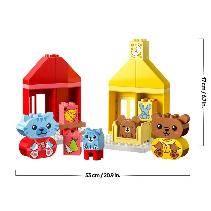 Lego Daily Routines: Eating &amp; Bedtime 28-piece building toy set for toddlers.
