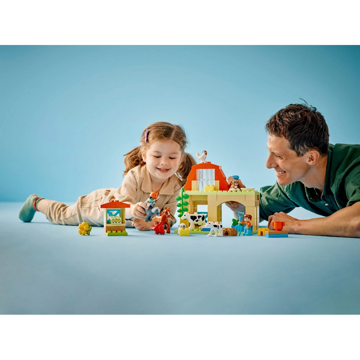 Lego 74-piece farm animal care building set for toddlers